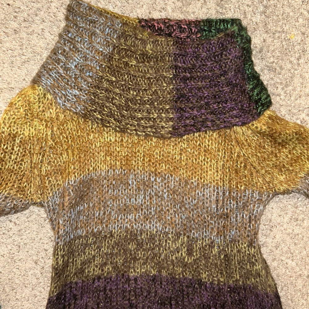 JohnPaulRichard Multicolor Cowl Neck Sweater - Picture 2 of 4